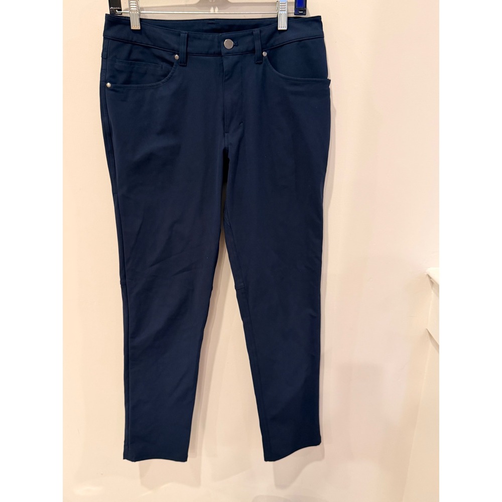 Lululemon ABC Pant Slim Fit 30 Warpstreme Navy Blue LM5ADES Mens 30x30
